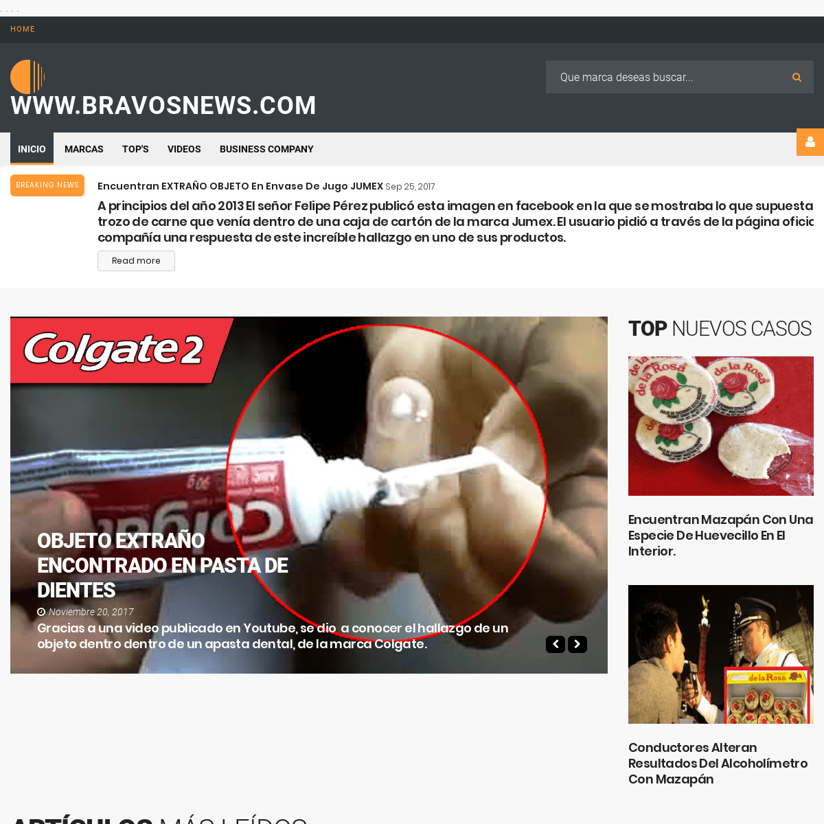 A complete backup of bravosnews.com
