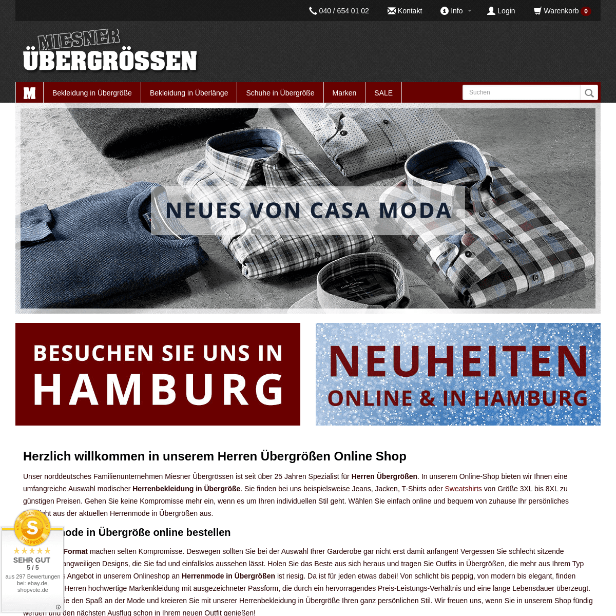 A complete backup of uebergroessen-miesner.de
