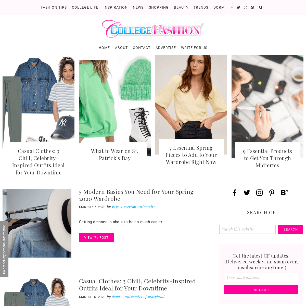 A complete backup of collegefashion.net