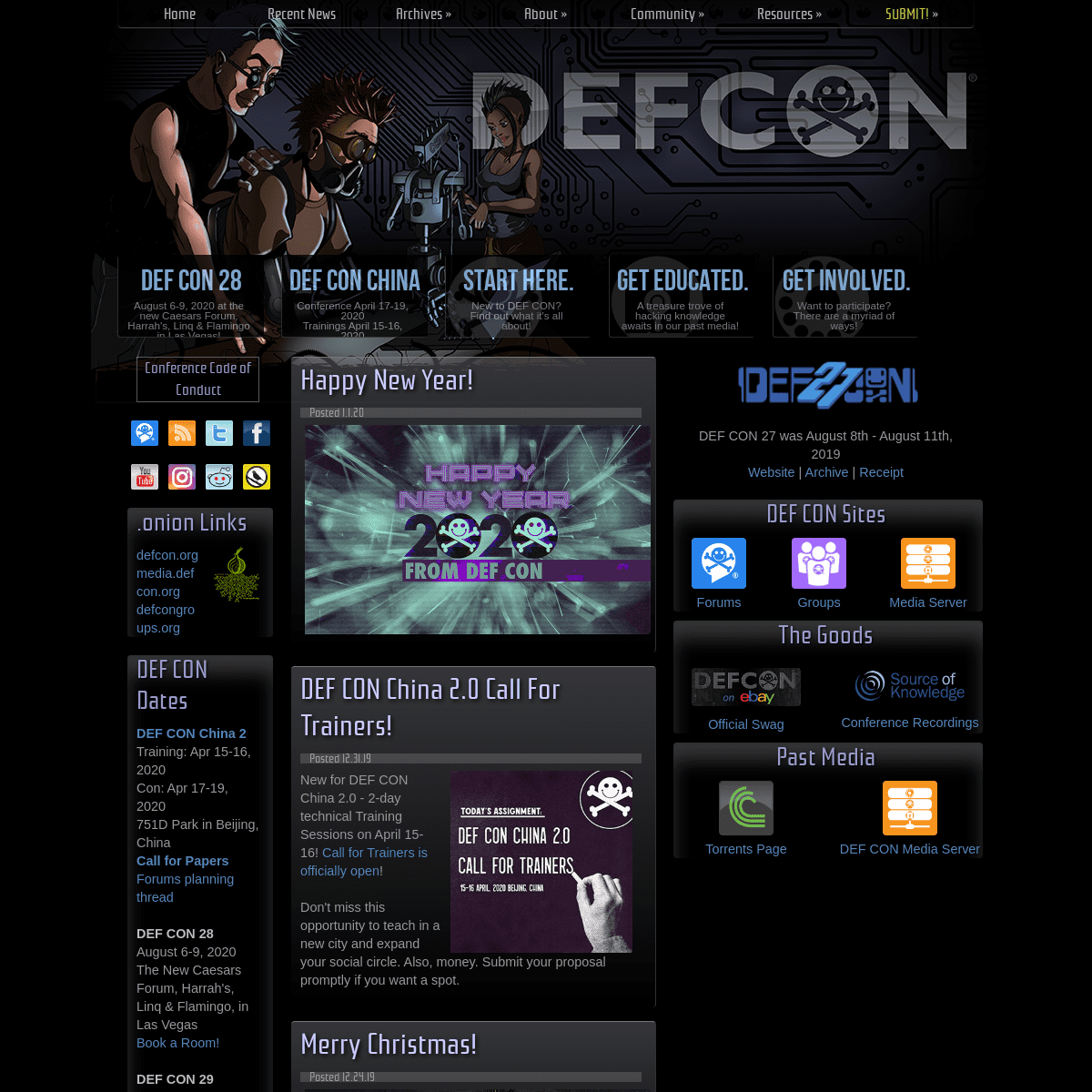 A complete backup of defcon.org