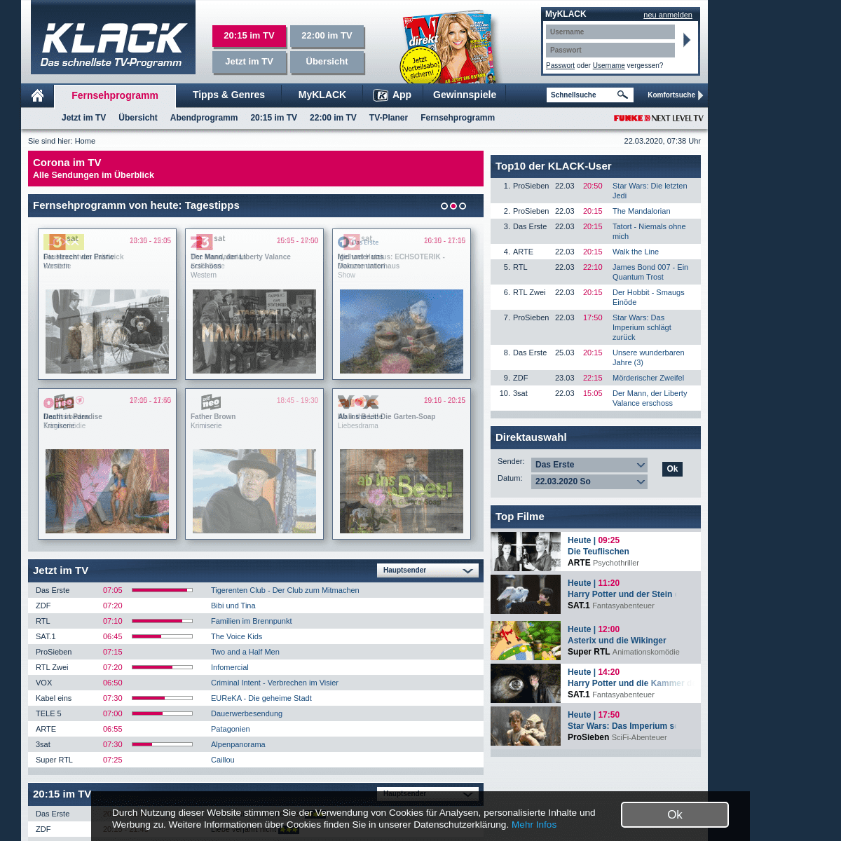 A complete backup of klack.de