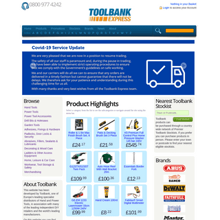 A complete backup of toolbank.com