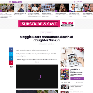 A complete backup of www.newidea.com.au/maggie-beers-announces-death-of-daughter-saskia