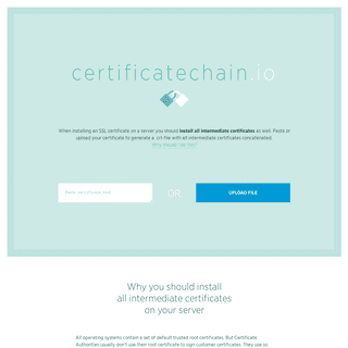 A complete backup of certificatechain.io
