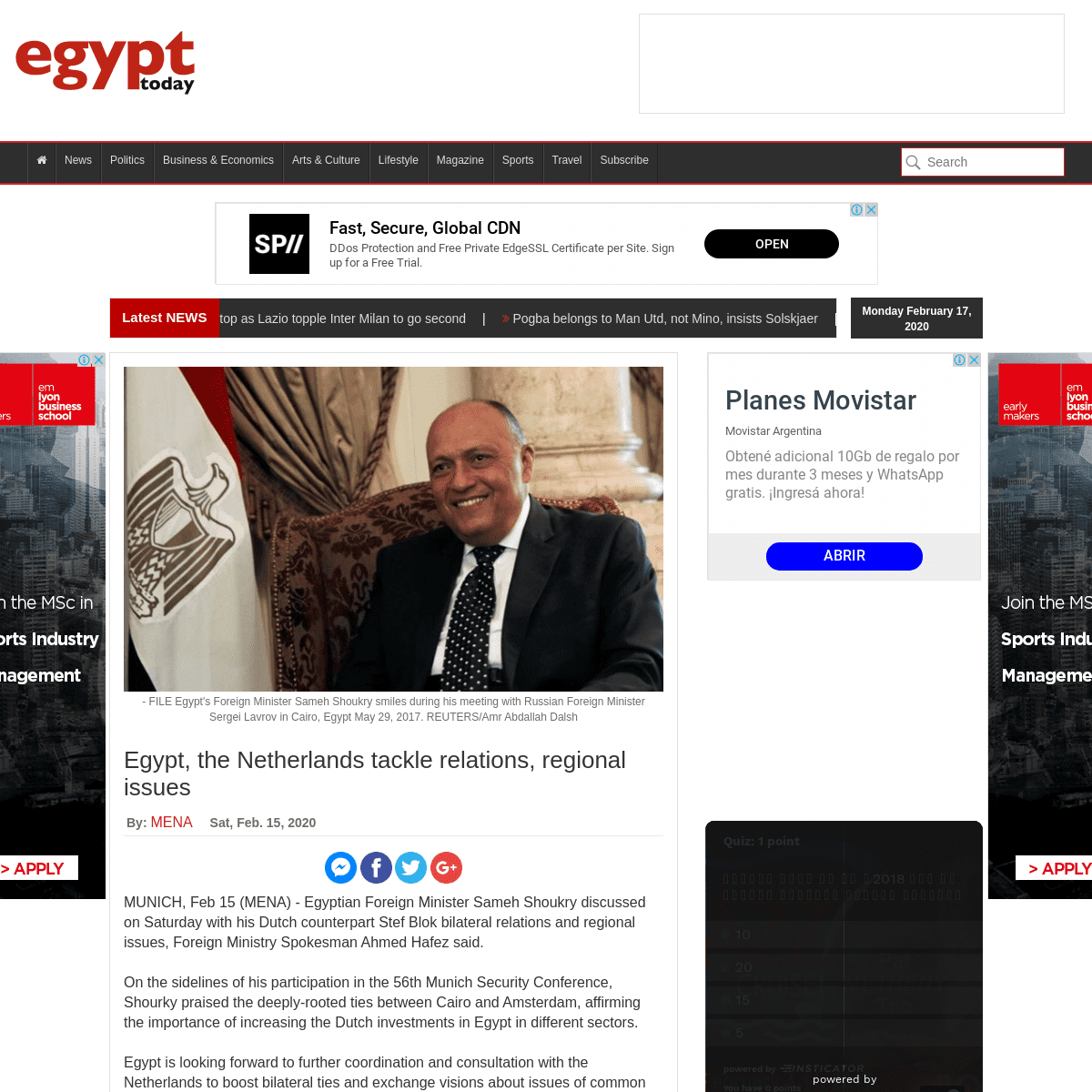 A complete backup of www.egypttoday.com/Article/2/81658/Egypt-the-Netherlands-tackle-relations-regional-issues
