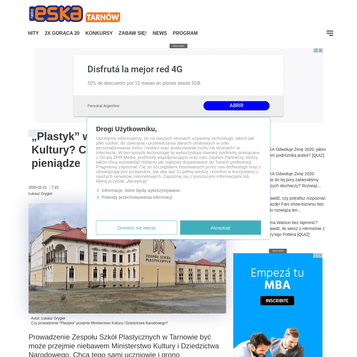 A complete backup of www.eska.pl/tarnow/plastyk-w-rekach-ministerstwa-kultury-chodzi-o-wiekszy-prestiz-i-pieniadze-aa-8xqr-Es5V-