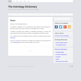 A complete backup of theastrologydictionary.com