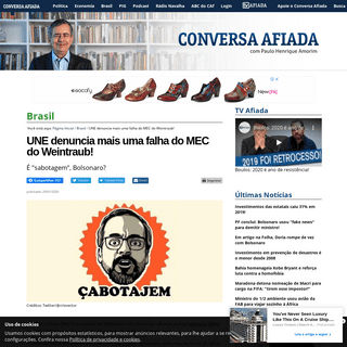 A complete backup of www.conversaafiada.com.br/brasil/une-denuncia-mais-uma-falha-do-mec-do-weintraub