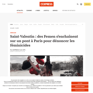 A complete backup of www.lexpress.fr/actualite/societe/saint-valentin-des-femen-s-enchainent-sur-un-pont-a-paris-pour-denoncer-l