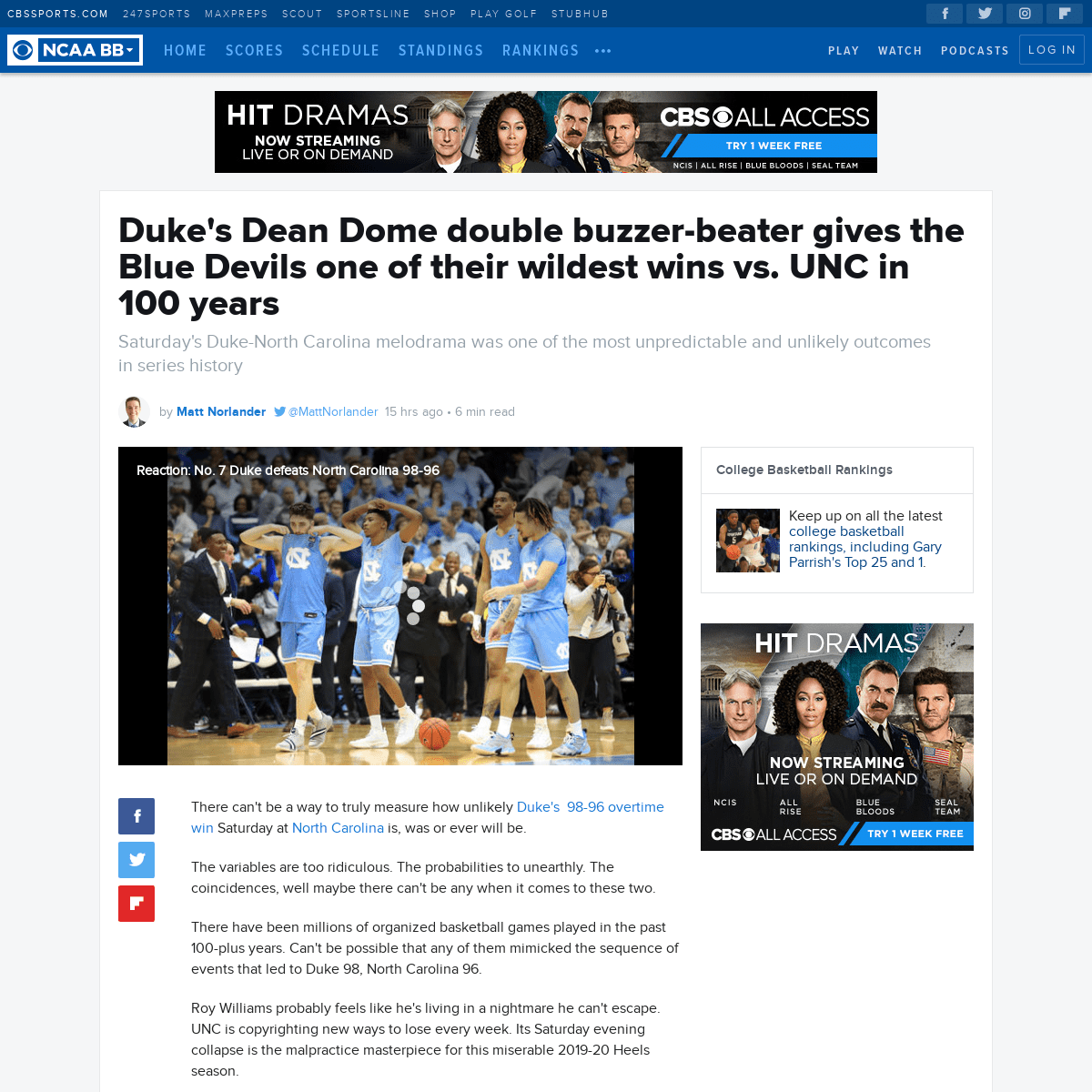 A complete backup of www.cbssports.com/college-basketball/news/dukes-dean-dome-double-buzzer-beater-gives-the-blue-devils-one-of