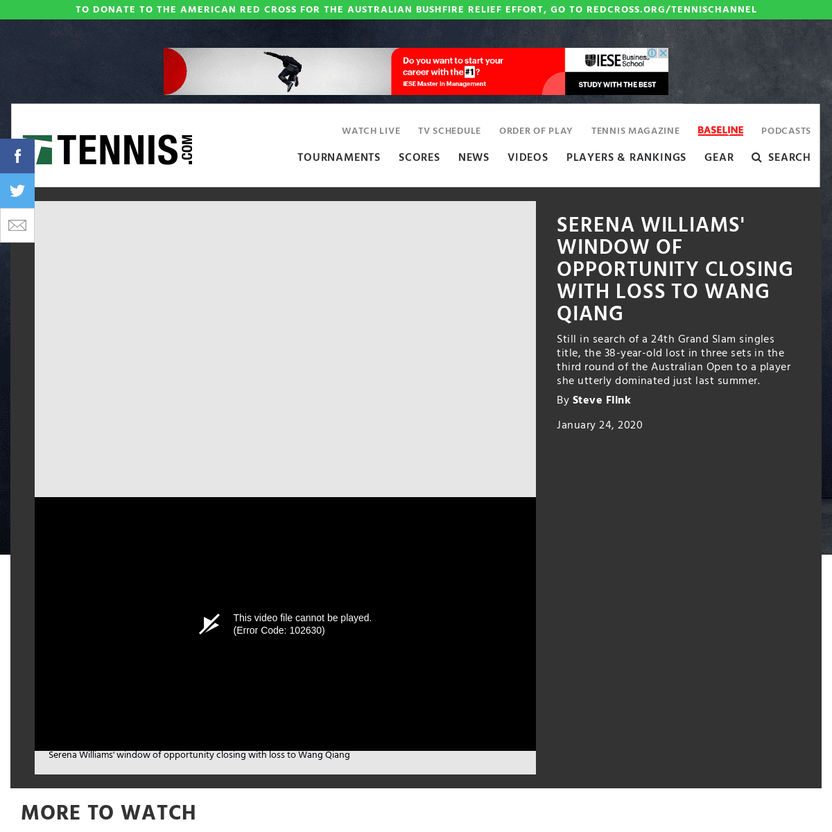 A complete backup of www.tennis.com/pro-game/2020/01/serena-williams-wang-qiang-2020-australian-open-third-round/87059/