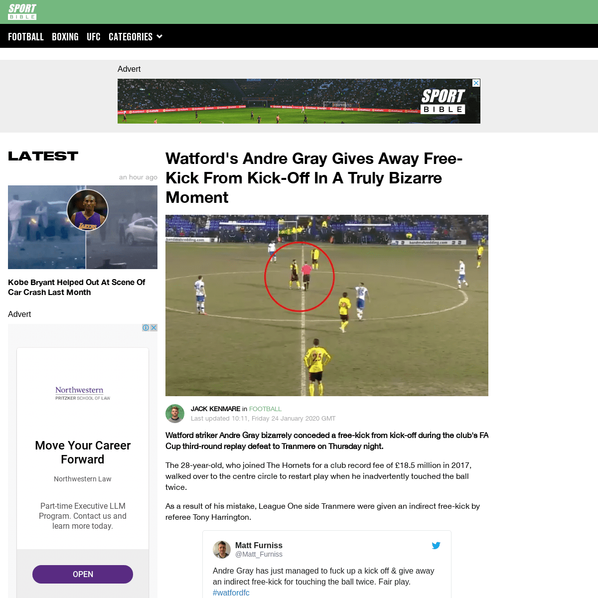 A complete backup of www.sportbible.com/football/reactions-news-fails-funny-watfords-andre-gray-gives-away-free-kick-from-kick-o