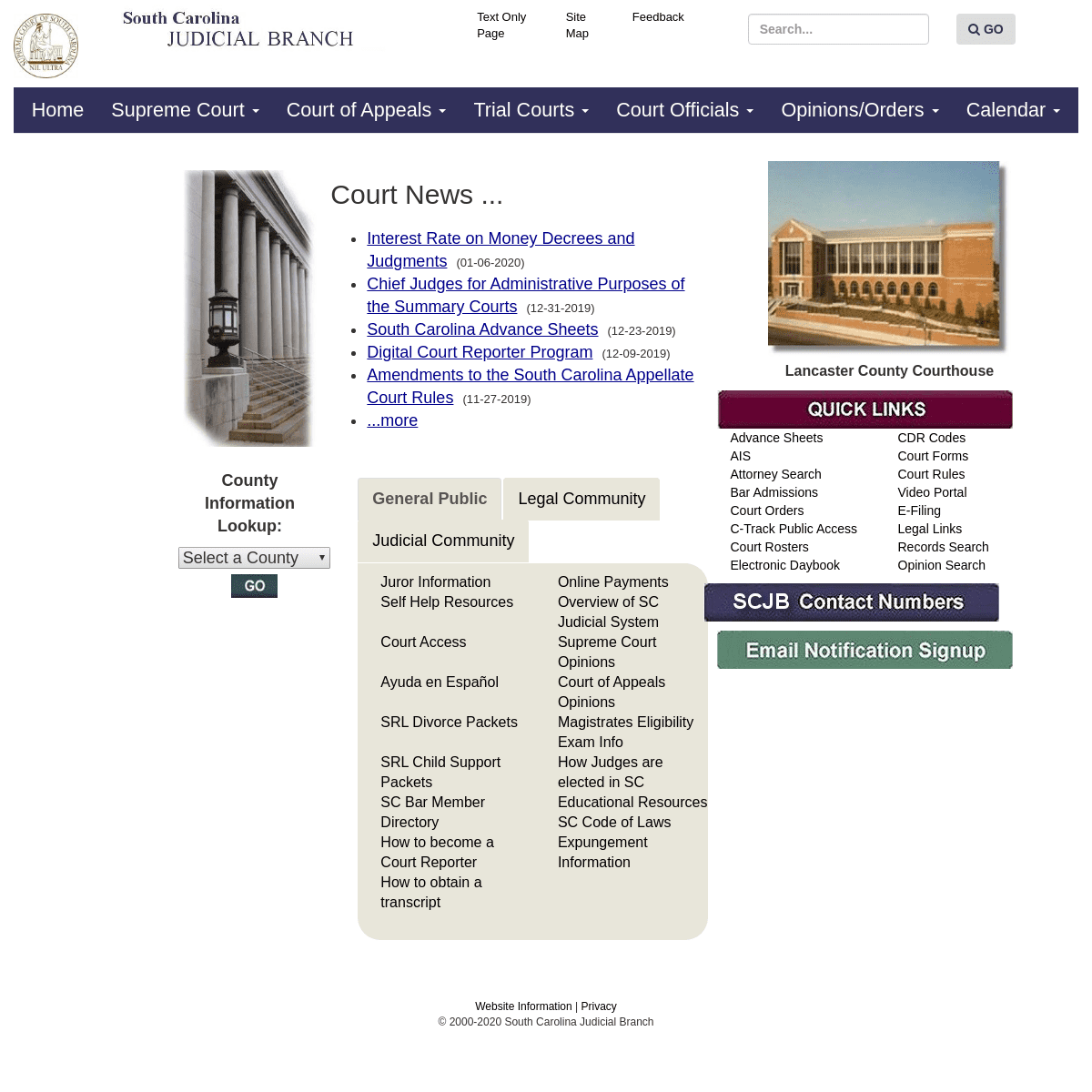 A complete backup of sccourts.org