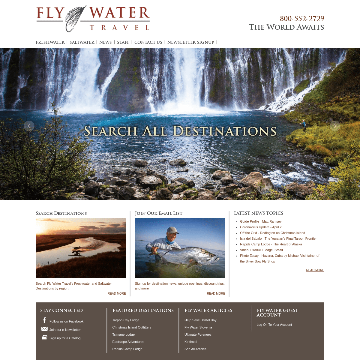 A complete backup of flywatertravel.com