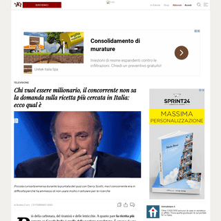 A complete backup of www.ilfattoquotidiano.it/2020/02/13/chi-vuol-essere-milionario-il-concorrente-non-sa-la-domanda-sulla-ricet