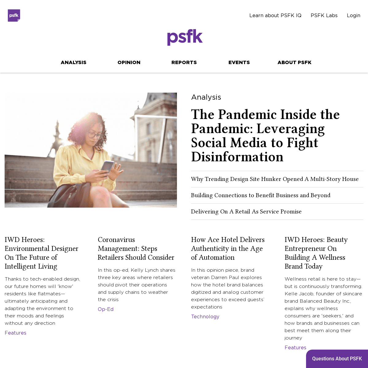 A complete backup of psfk.com