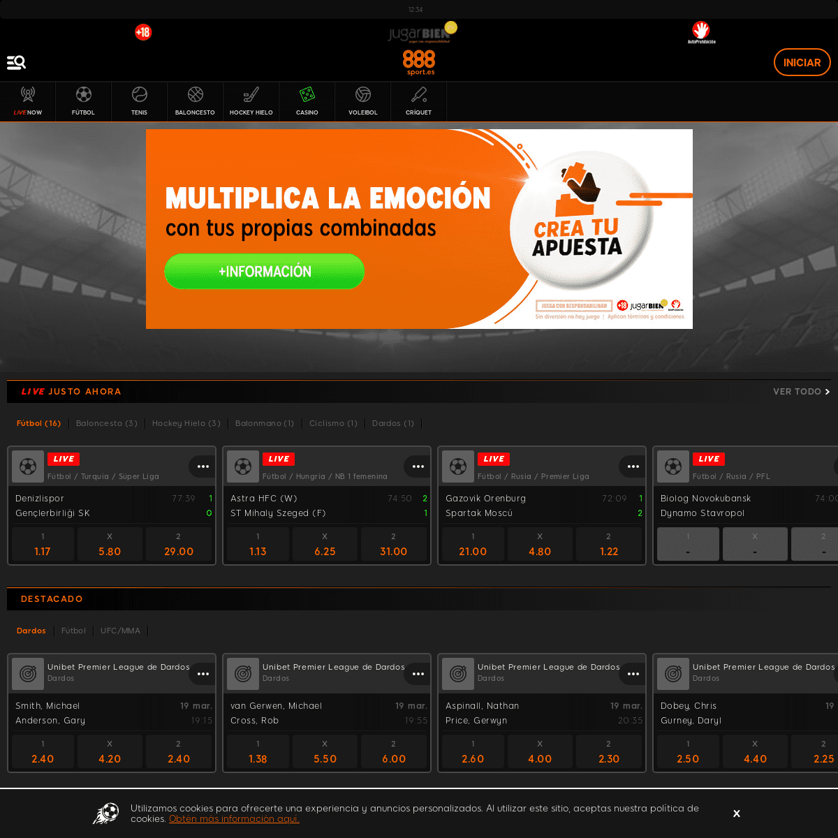 A complete backup of 888sport.es