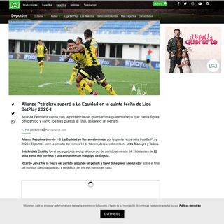A complete backup of deportes.canalrcn.com/futbol/liga-betplay/alianza-petrolera-supero-la-equidad-en-la-quinta-fecha-de-liga-be