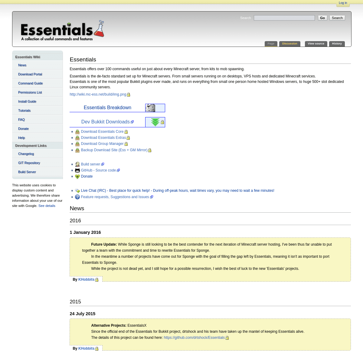 A complete backup of ess3.net