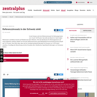 A complete backup of www.zentralplus.ch/referenzzinssatz-in-der-schweiz-sinkt-1740427/