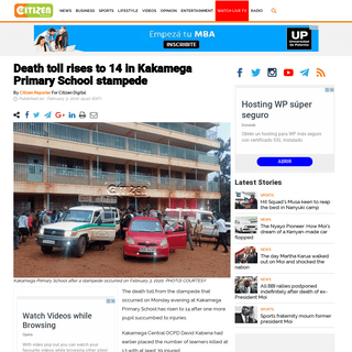 A complete backup of citizentv.co.ke/news/13-pupils-killed-39-injured-in-stampede-at-kakamega-primary-school-316739/