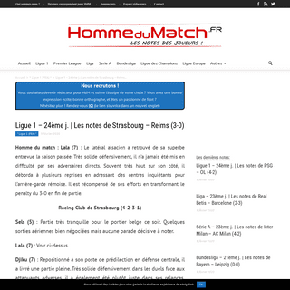 A complete backup of www.hommedumatch.fr/articles/france/ligue-1-24eme-j-les-notes-de-strasbourg-reims-3-0_2432773