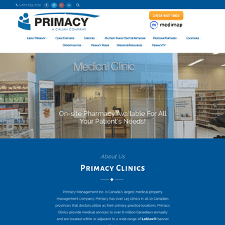 A complete backup of primacyclinics.ca