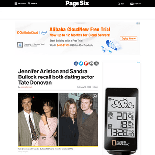 A complete backup of pagesix.com/2020/02/12/jennifer-aniston-and-sandra-bullock-recall-both-dating-actor-tate-donovan/