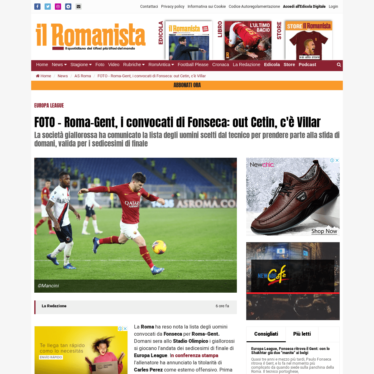A complete backup of www.ilromanista.eu/news/as-roma/28050/foto-roma-gent-i-convocati-di-fonseca-ci-sono-perez-e-villar