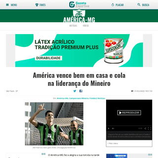 A complete backup of www.gazetaesportiva.com/times/america-mg/america-vence-bem-em-casa-e-cola-na-lideranca-do-mineiro/