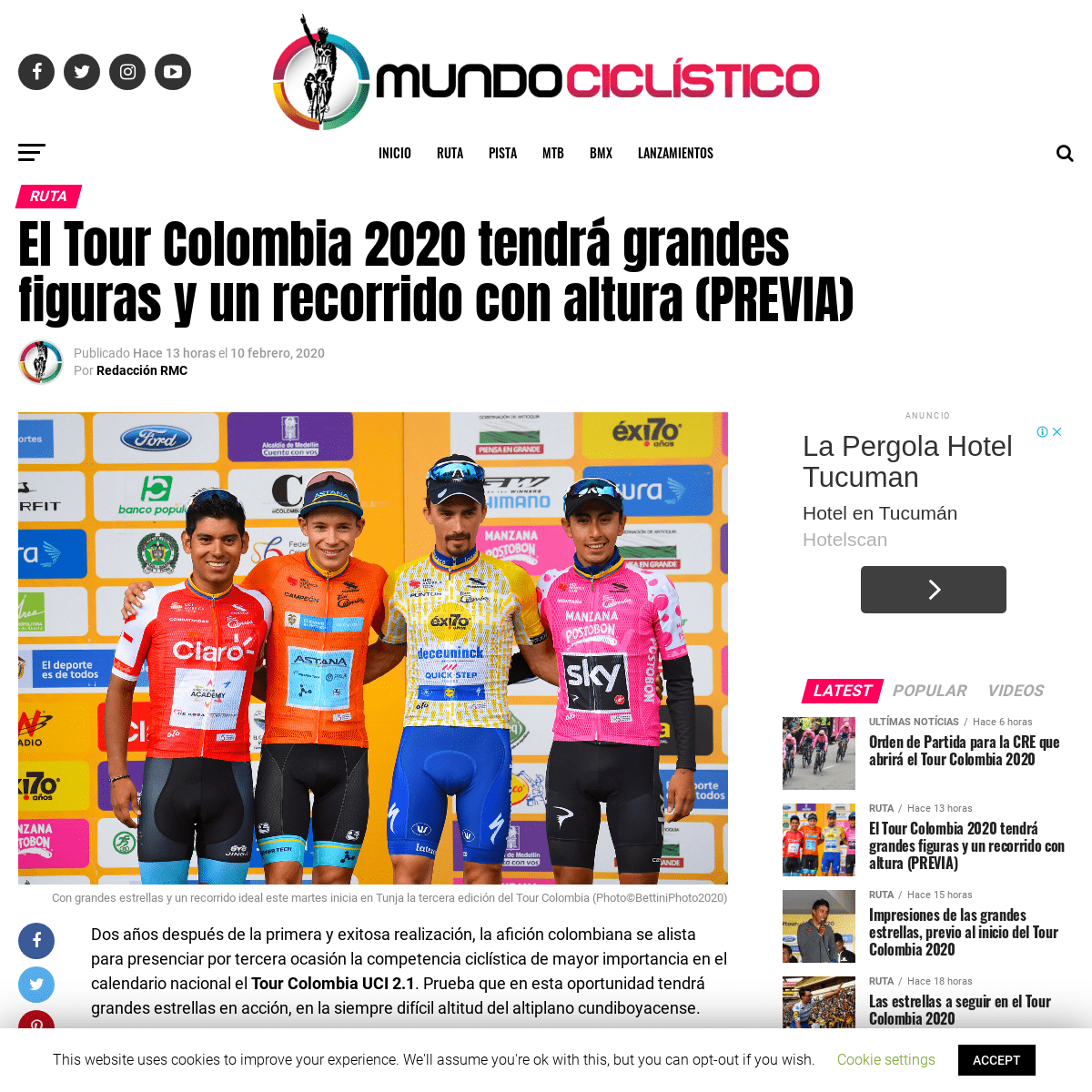 A complete backup of www.revistamundociclistico.com/2020/el-tour-colombia-2020-tendra-grandes-figuras-y-un-recorrido-con-altura-