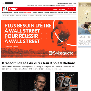 A complete backup of www.24heures.ch/economie/orascom-deces-directeur-khaled-bichara/story/16333364