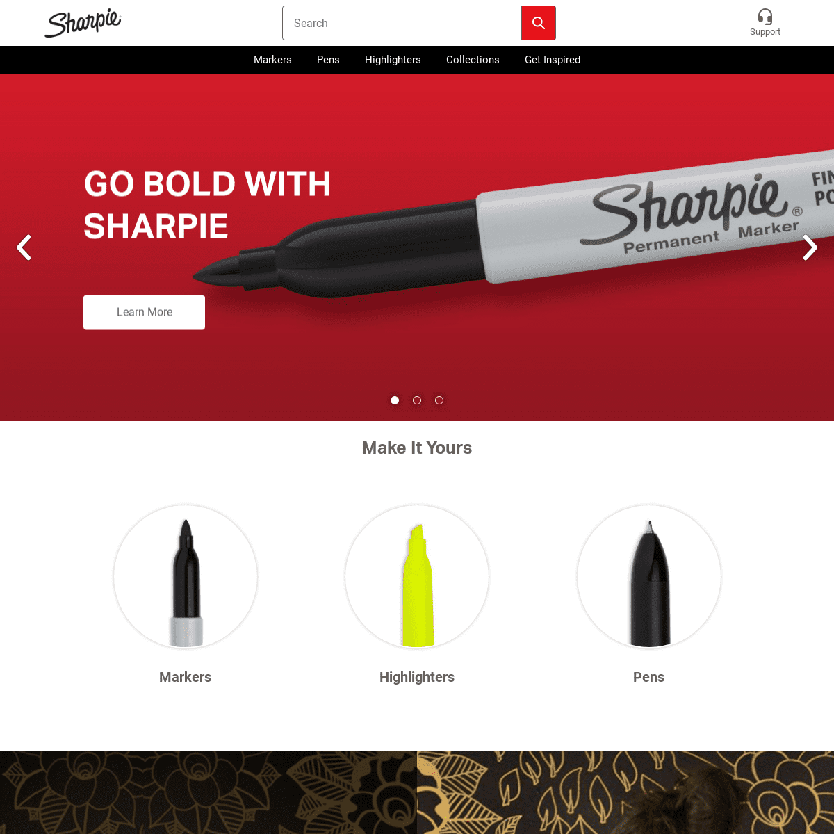 A complete backup of sharpie.com