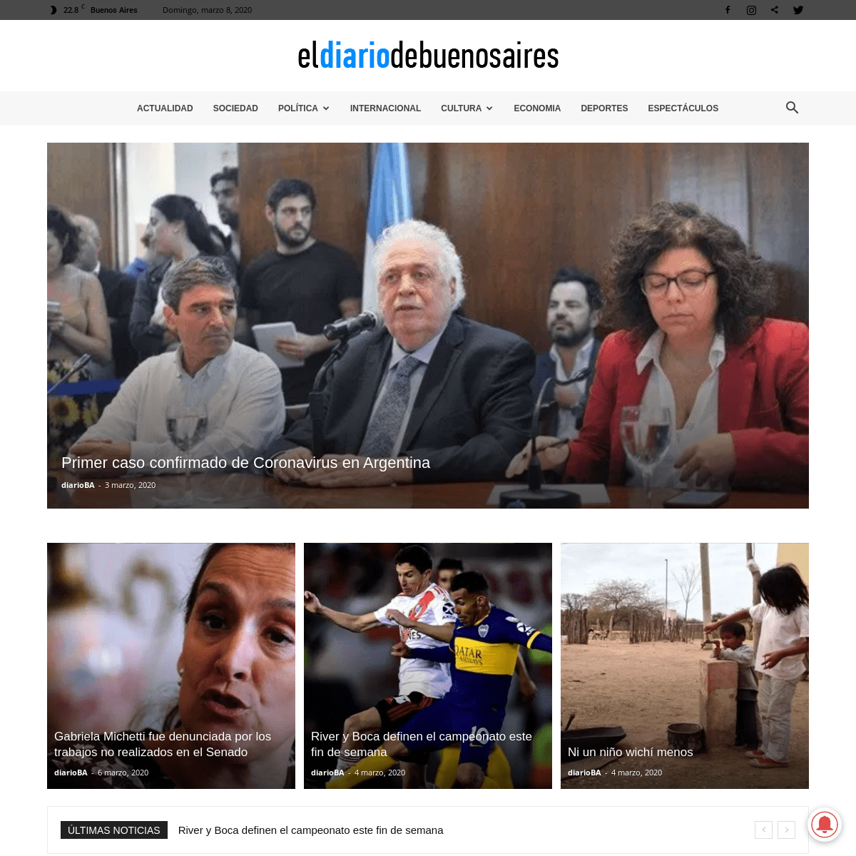 A complete backup of eldiariodebuenosaires.com
