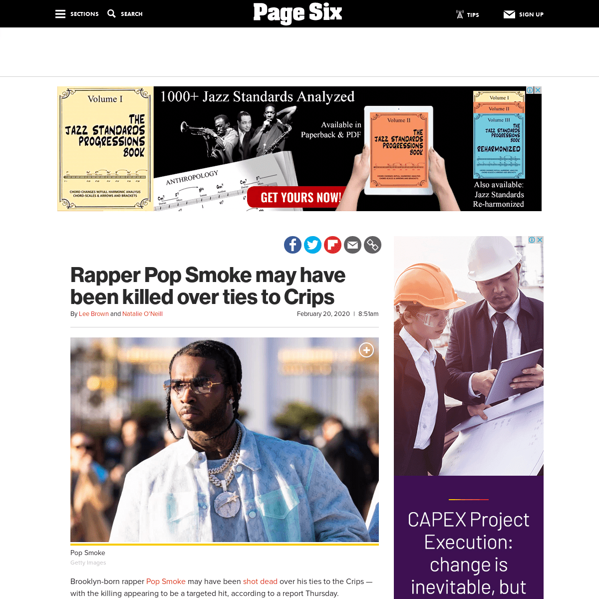 A complete backup of pagesix.com/2020/02/20/rapper-pop-smoke-reportedly-may-have-been-killed-over-ties-to-crips/