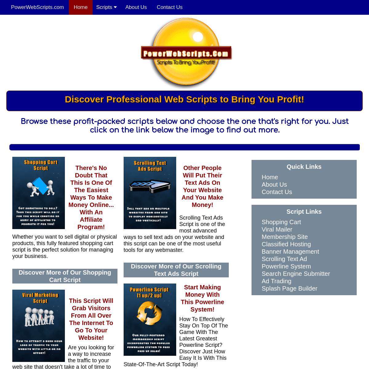 A complete backup of powerwebscripts.com