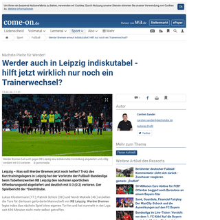 A complete backup of www.come-on.de/sport/fussball/werder-bremen-rb-leipzig-live-ticker-tore-news-startelf-live-bundesliga-flori