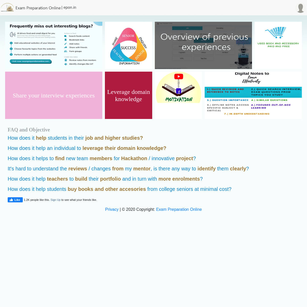 A complete backup of exampreparationonline.com
