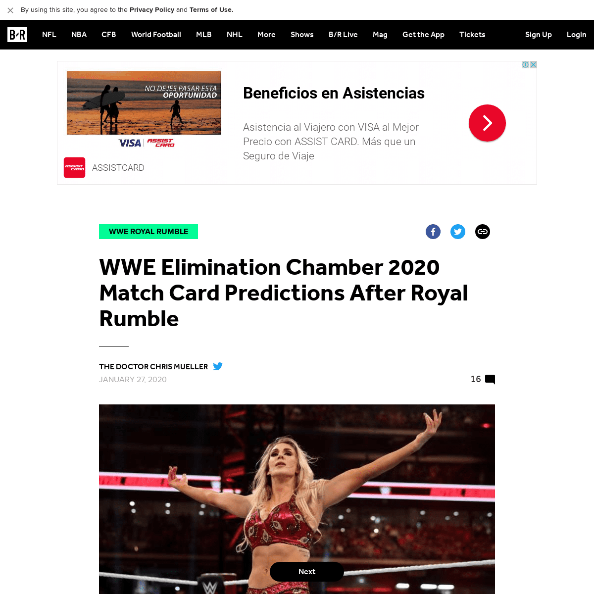 A complete backup of bleacherreport.com/articles/2873288-wwe-elimination-chamber-2020-match-card-predictions-after-royal-rumble
