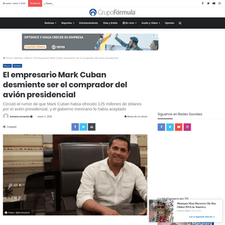 A complete backup of www.radioformula.com.mx/noticias/20200302/mark-cuban-avion-presidencial-mexicano-net-worth-respuesta-compra