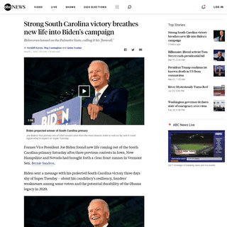 A complete backup of abcnews.go.com/Politics/biden-projected-winner-in-south-carolina-live-updates/story?id=69255911