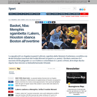 A complete backup of www.repubblica.it/sport/basket/2020/03/01/news/basket_nba_memphis_sgambetta_i_lakerts_houston_sbanca_boston