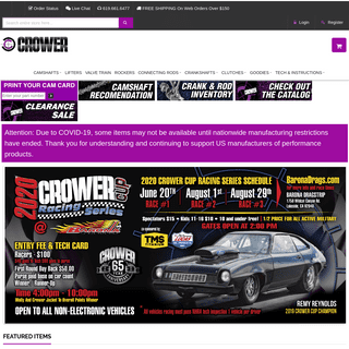 A complete backup of crower.com