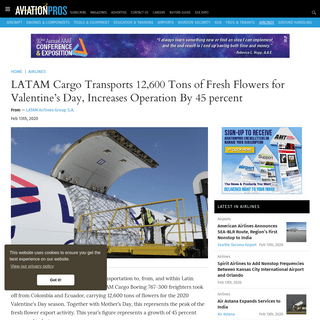 A complete backup of www.aviationpros.com/airlines/press-release/21125534/latam-airlines-group-sa-latam-cargo-transports-12600-t