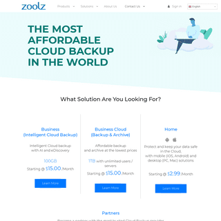 A complete backup of zoolz.com