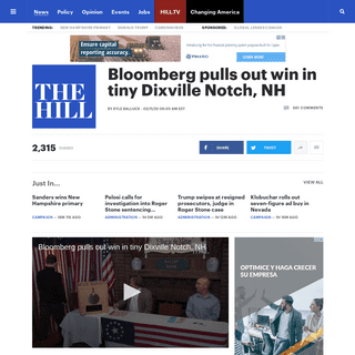 A complete backup of thehill.com/homenews/campaign/482466-bloomberg-pulls-out-win-in-tiny-dixville-notch-nh