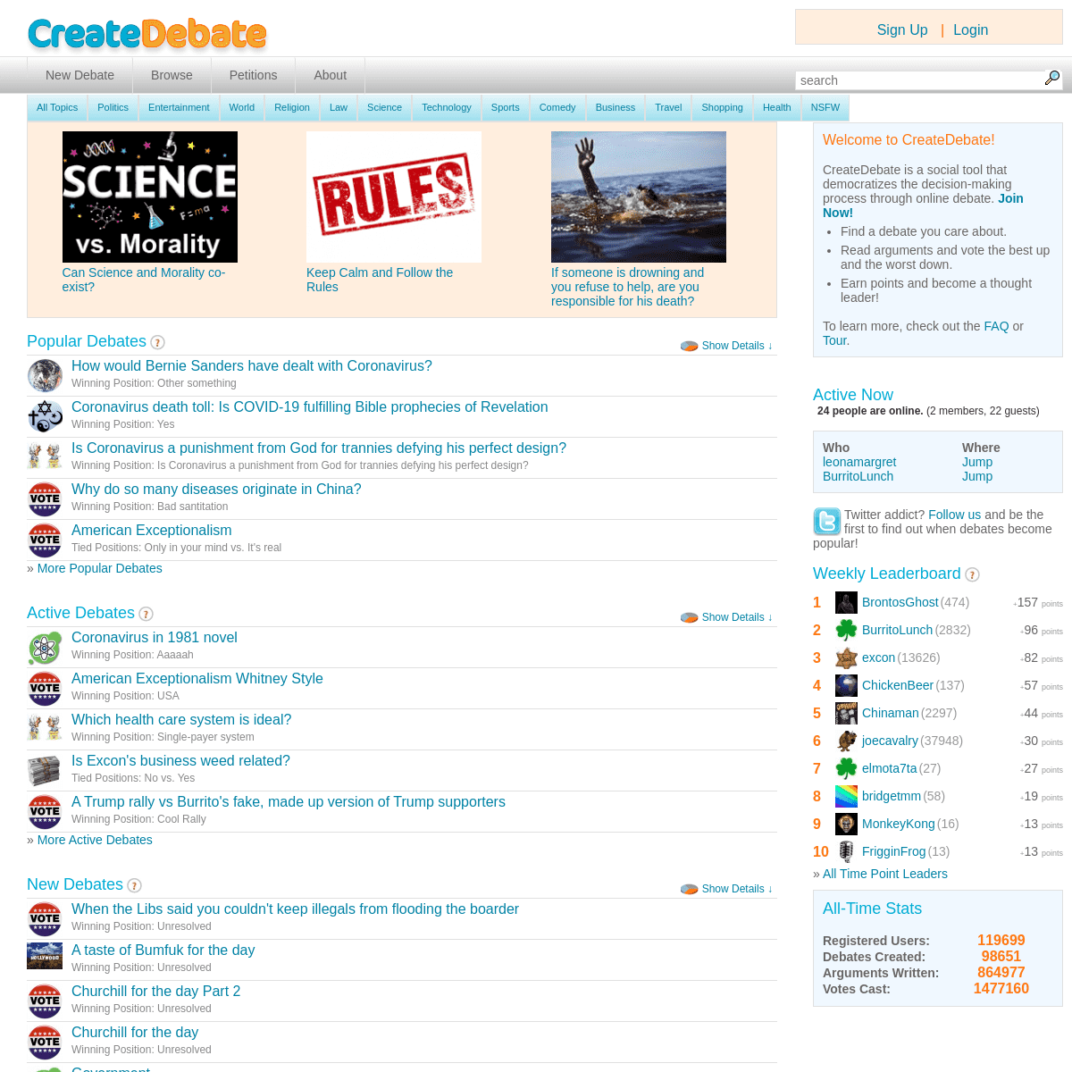 A complete backup of createdebate.com