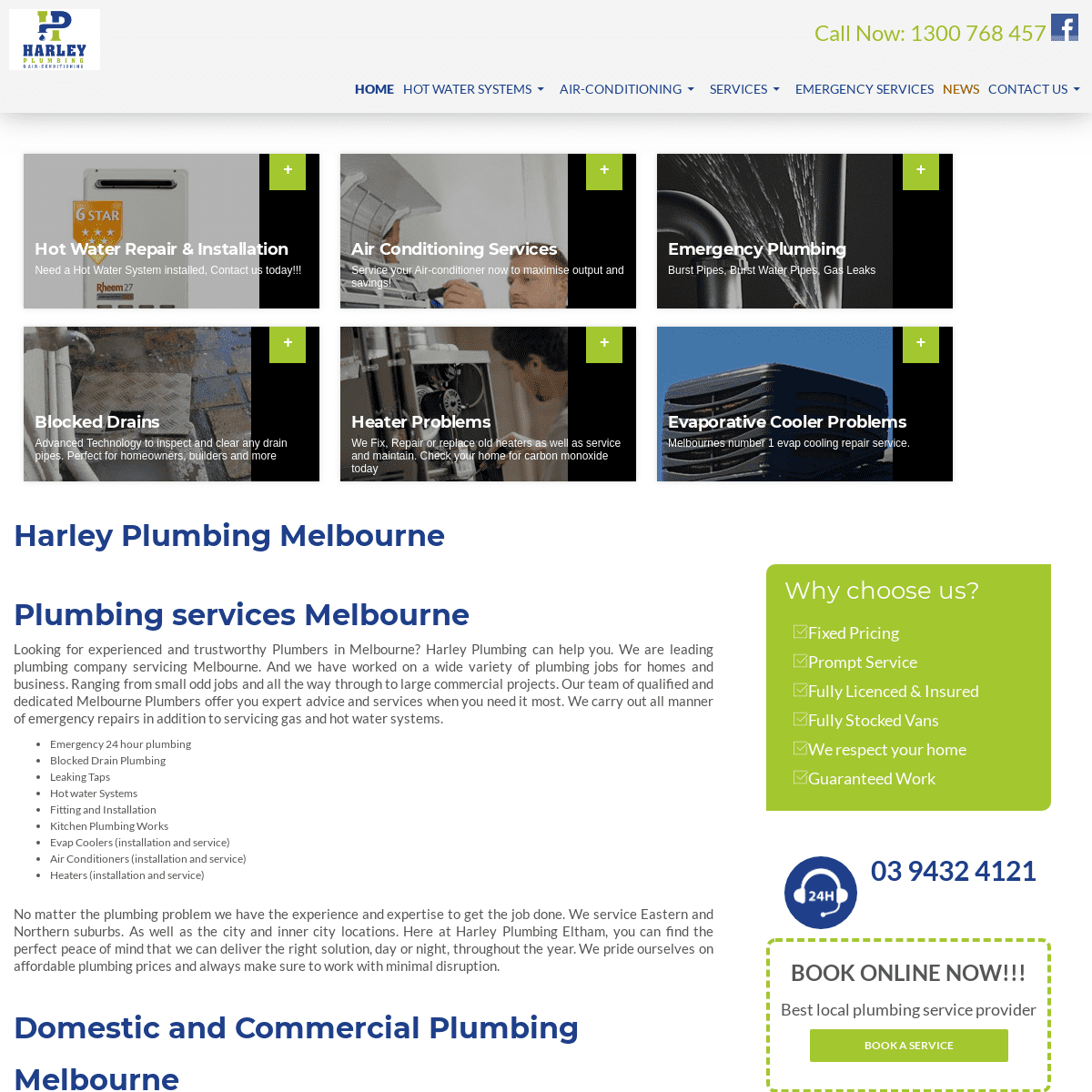 A complete backup of harleyplumbing.com.au