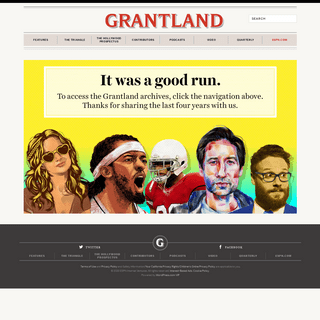 A complete backup of grantland.com