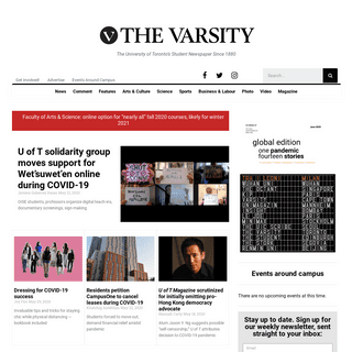 A complete backup of thevarsity.ca